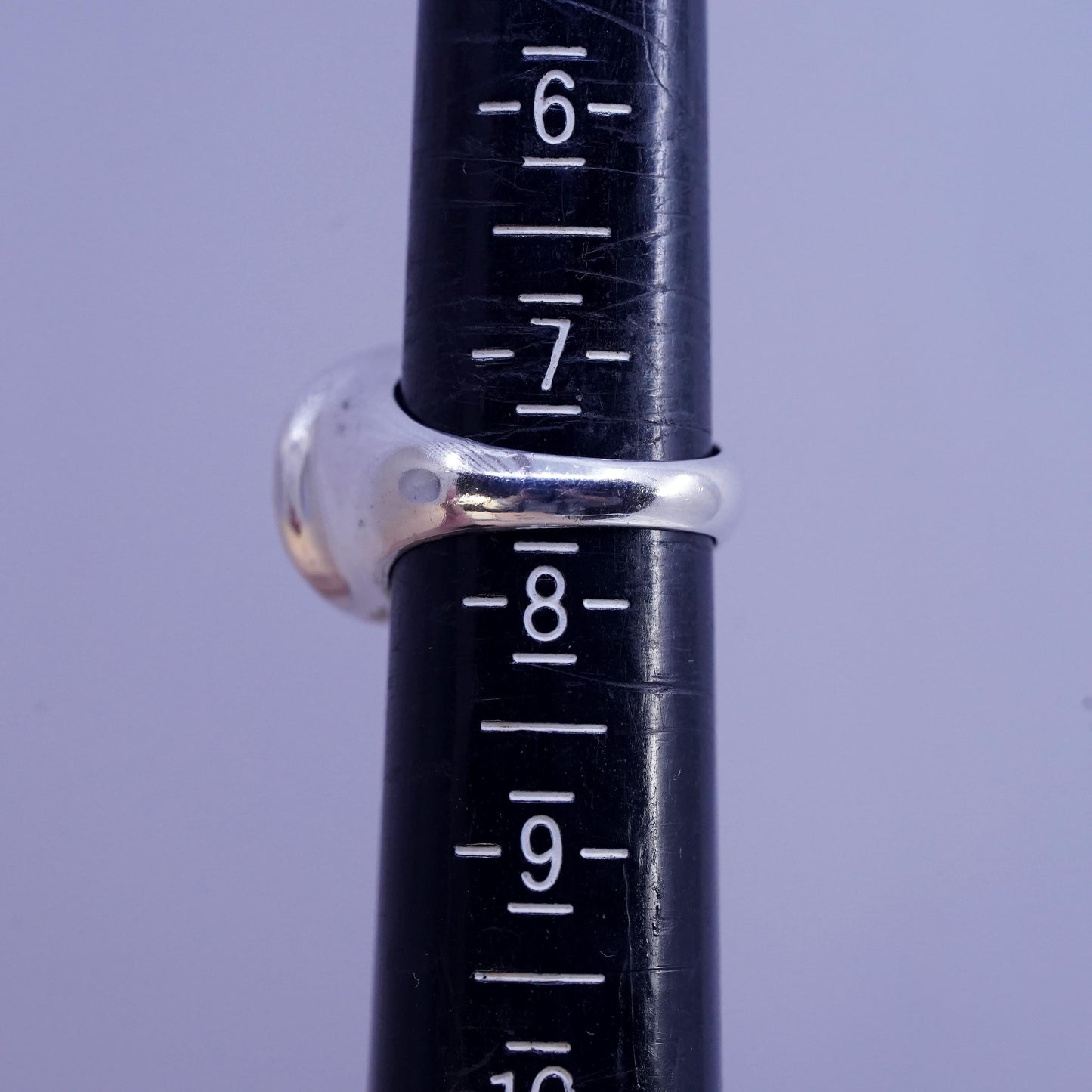 Size 7.5, Vintage Silpada Modernist Sterling 925 Silver Band Ring Retired