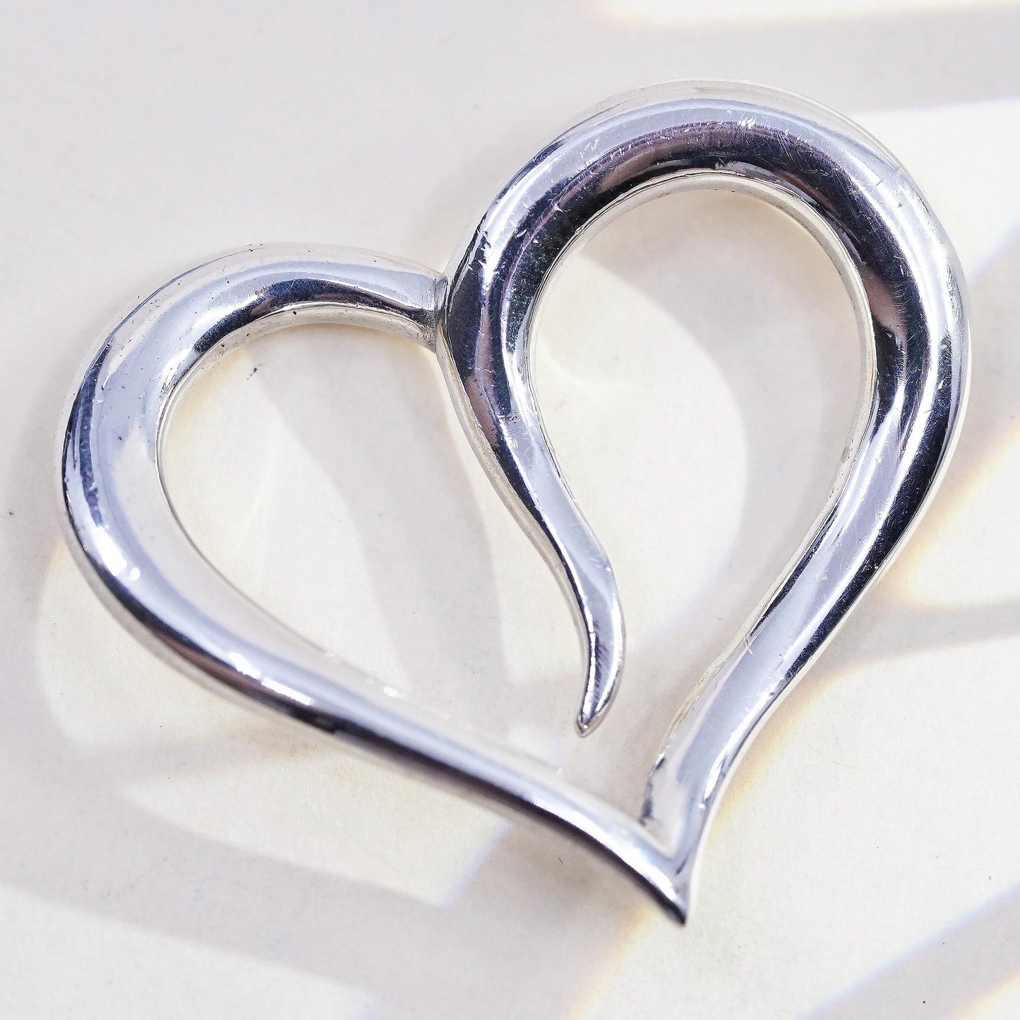 Vintage A.C. Studio, Angela Cummings 925 sterling silver heart pendant