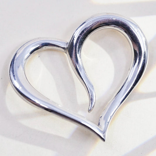 Vintage A.C. Studio, Angela Cummings 925 sterling silver heart pendant