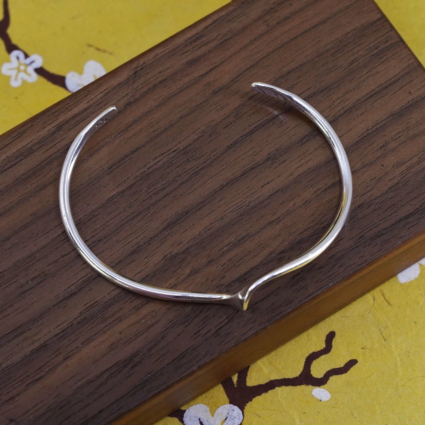 6.75", Vintage southwestern Sterling silver handmade bracelet, 925 twisted cuff