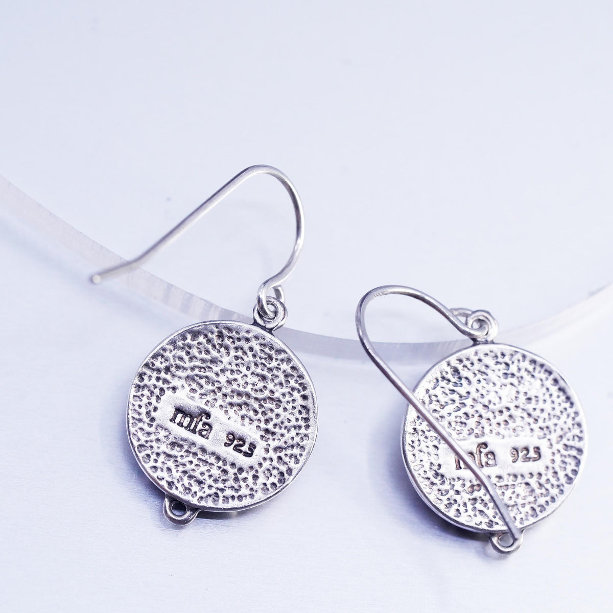 MFA Sterling Silver Floral Dangle Earrings, Museum of Fine Arts Flower Drops