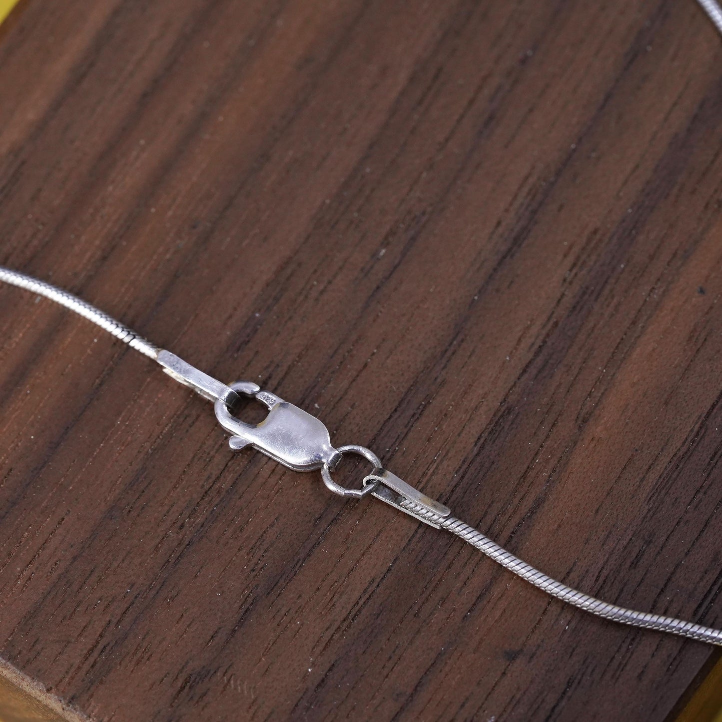 18” 14K flower Sterling silver pendant, 925 snake chain necklace with beads