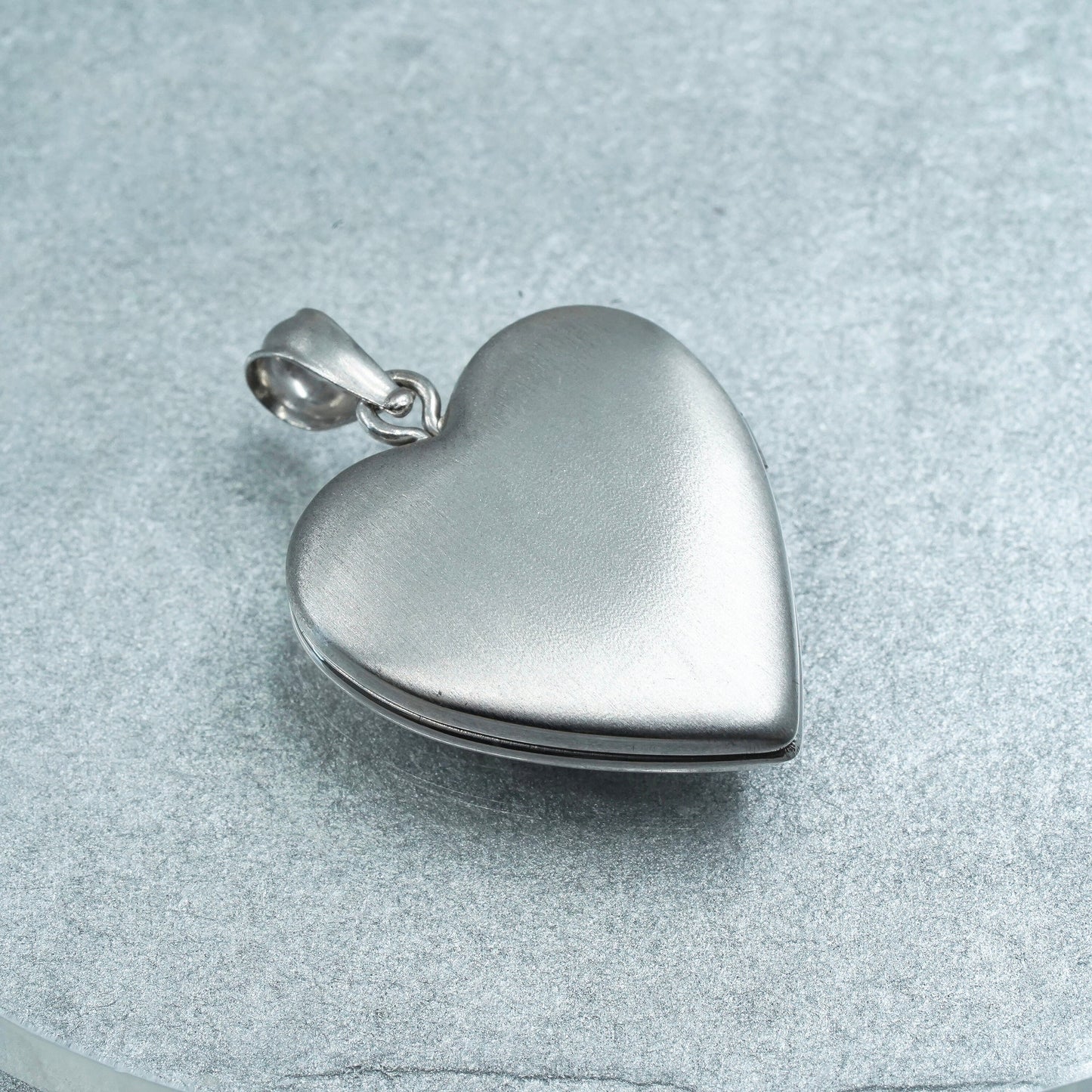 Sterling silver handmade charm, 925 heart photo locket “always in my heart”