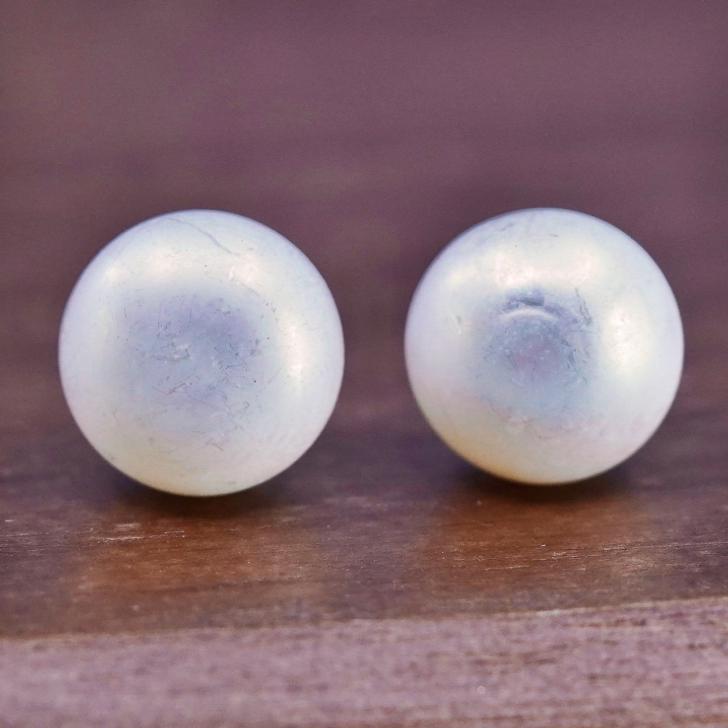 10mm, Sterling 925 silver with freshwater pearl studs earrings