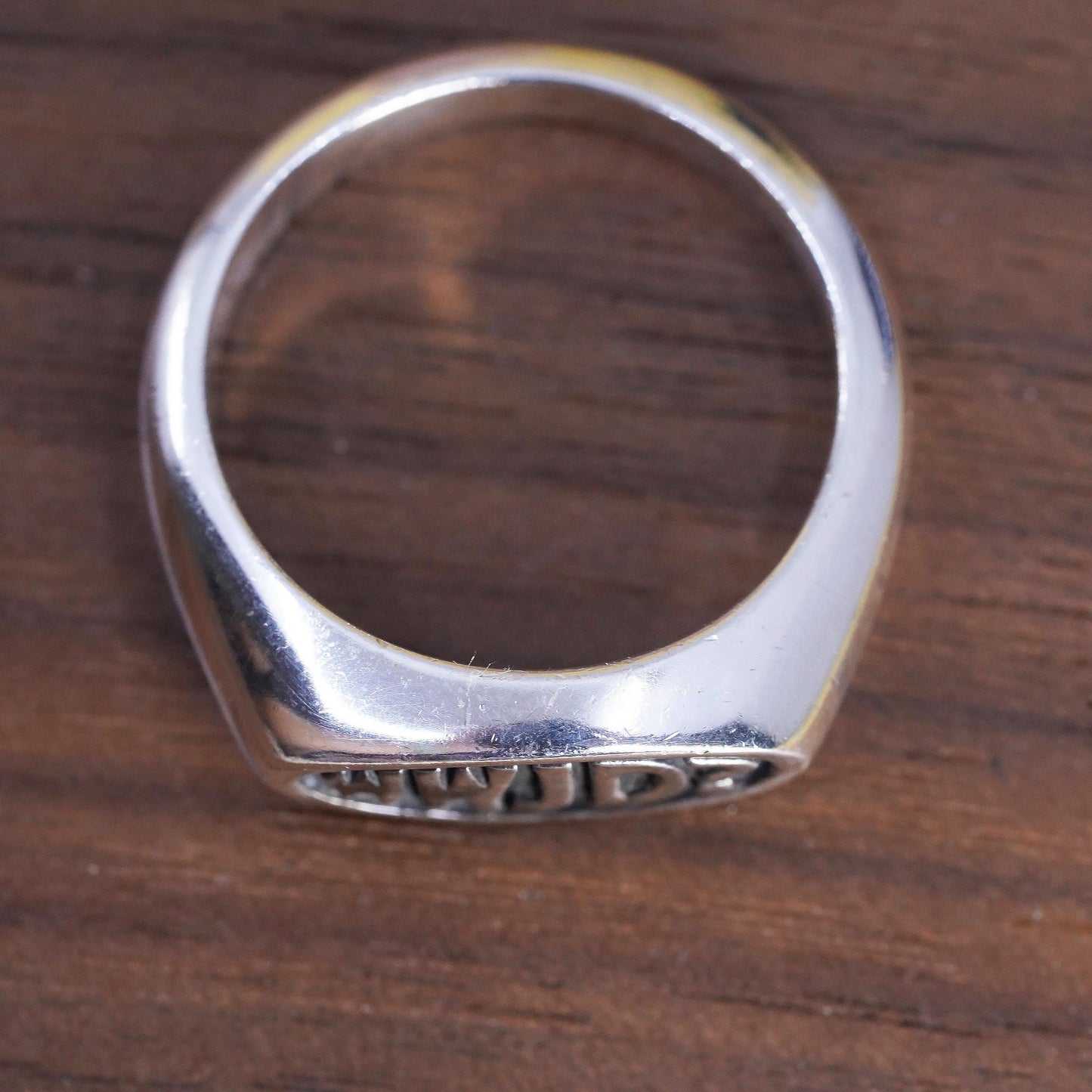SZ 10.25, WWJD Sterling Silver 925 Ring, What Would Jesus Do Signet Ring, Faith