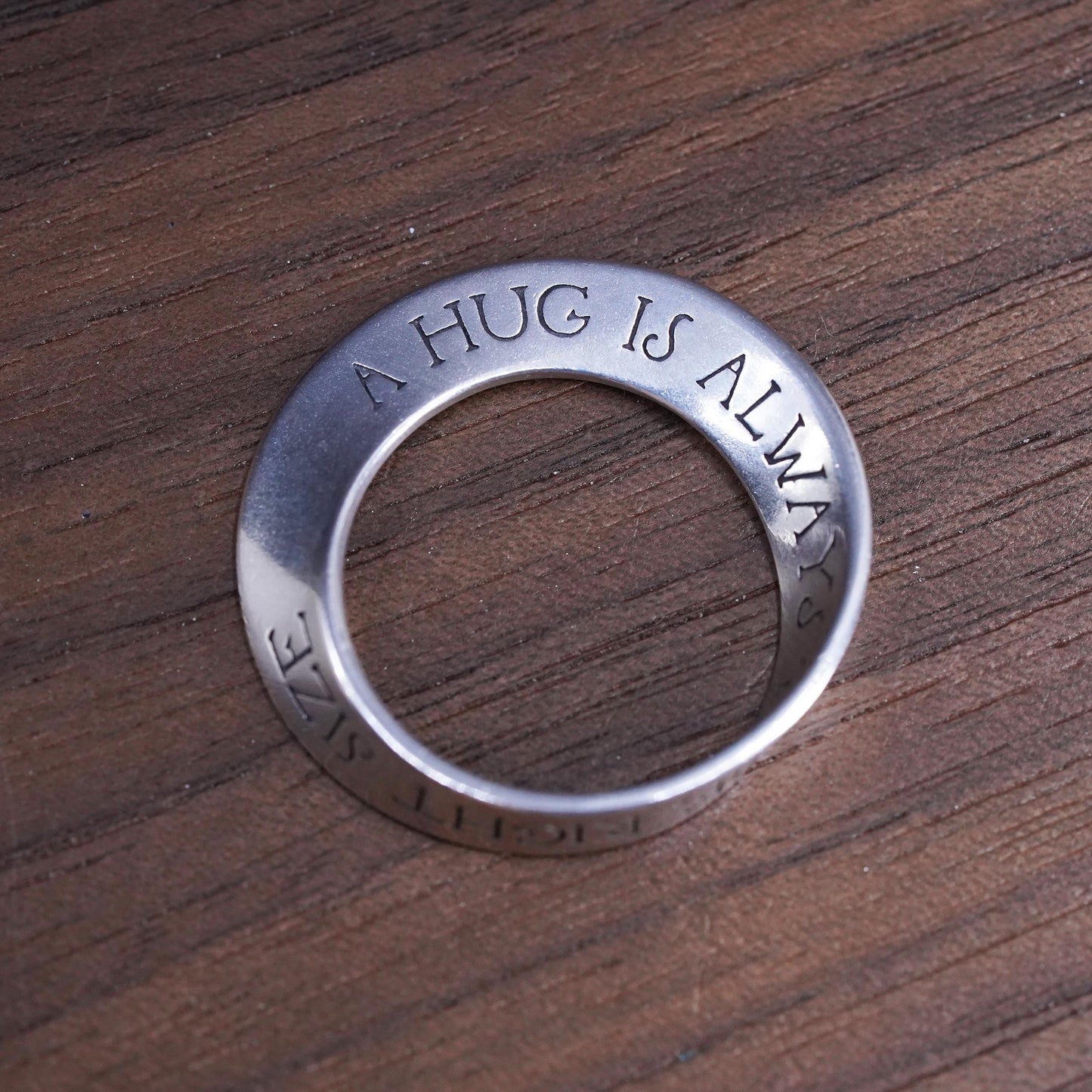 sterling silver pendant, 925 infinity circle loop hug is always the right size