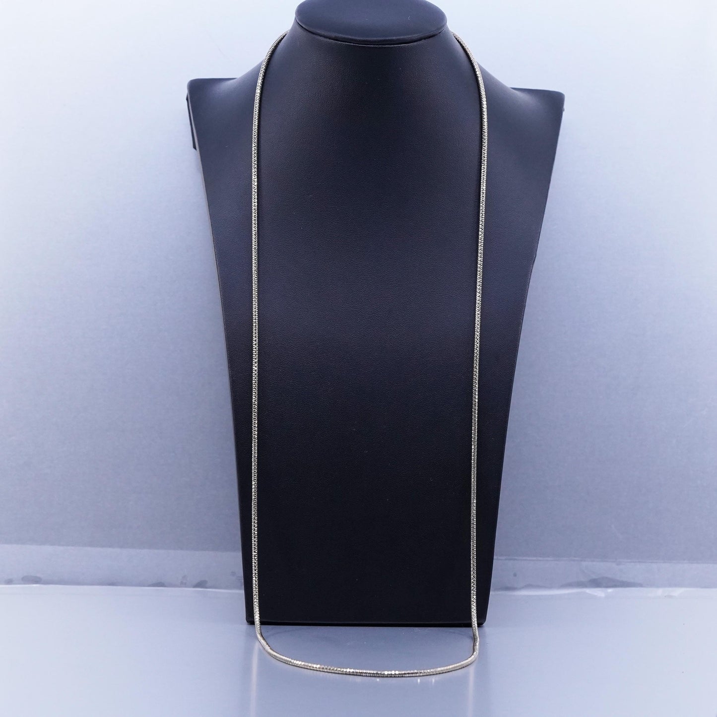 36” Italian JCM gold over Sterling 925 silver extra long snake sweater necklace