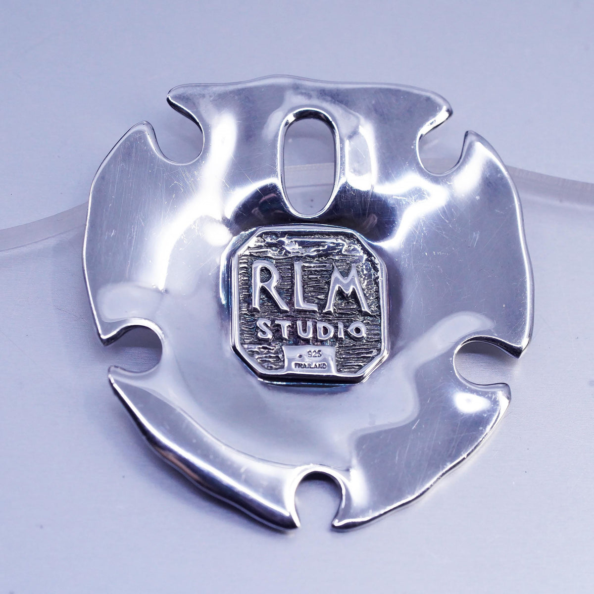 Robert Lee Morris RLM Studio Sterling Silver Sand Dollar Pendant, 925 Sea Shell