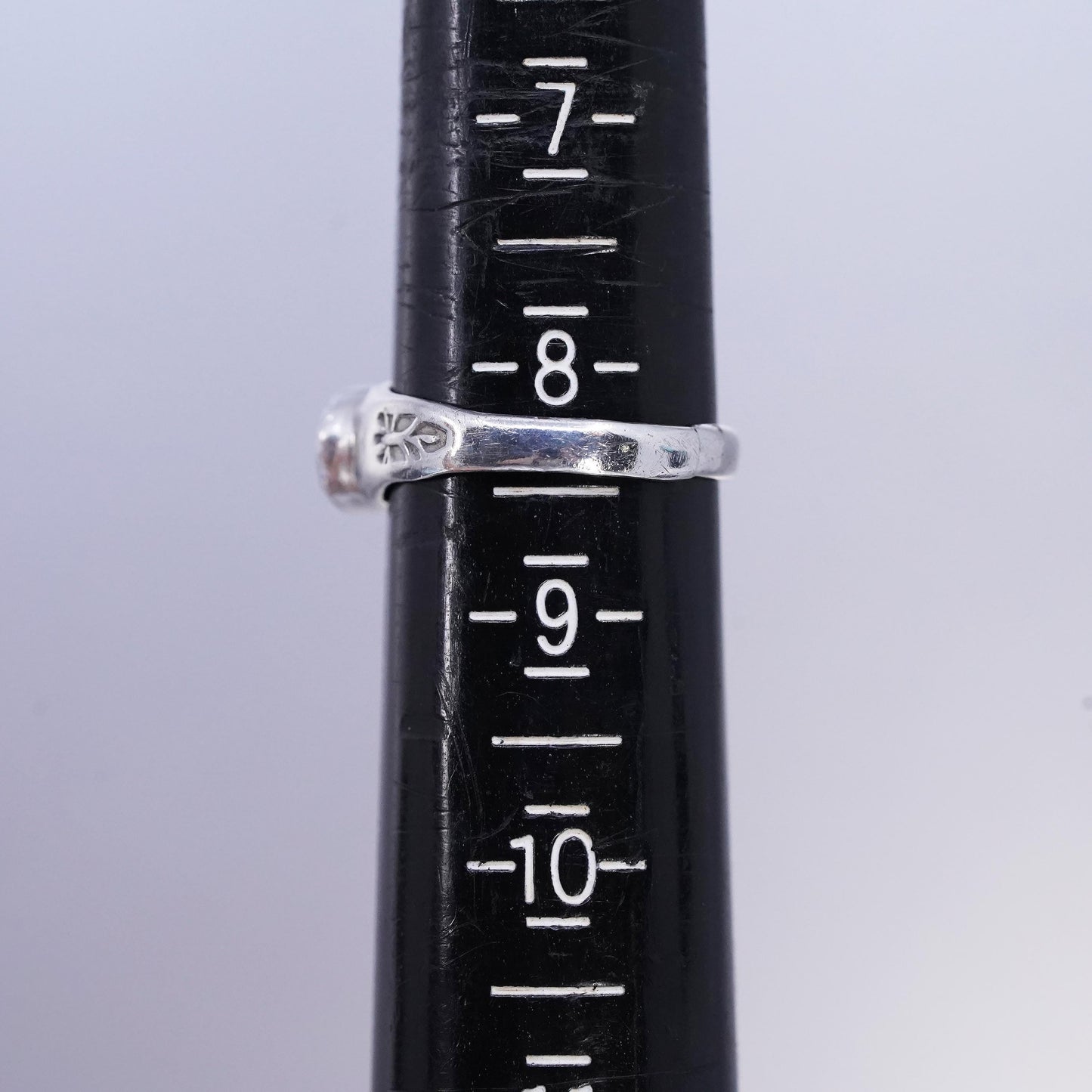 Size 8.25, Native American Edison & Laurenda Sterling 925 silver ring turquoise