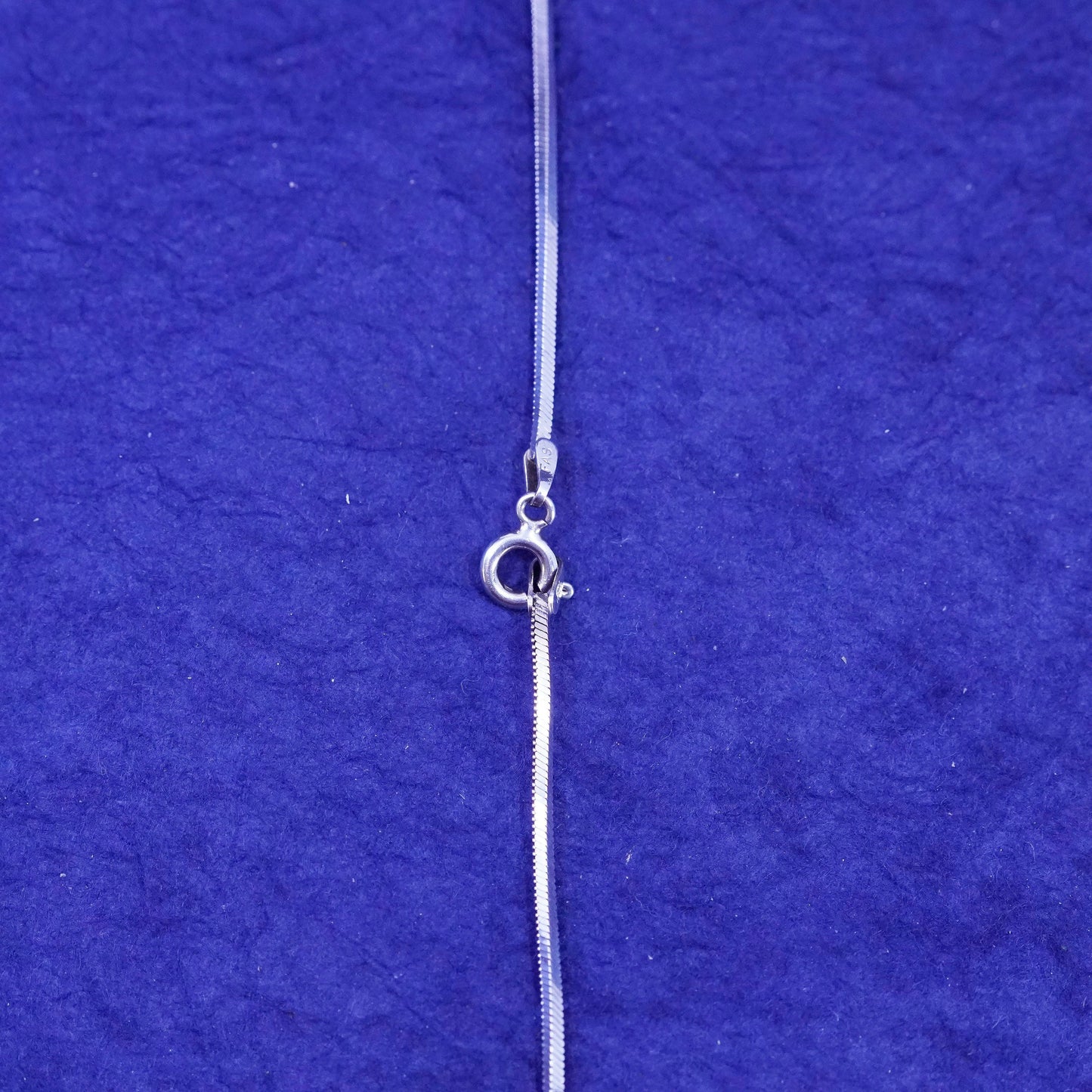 20”, 1mm, vintage Sterling silver handmade necklace, 925 Square snake chain