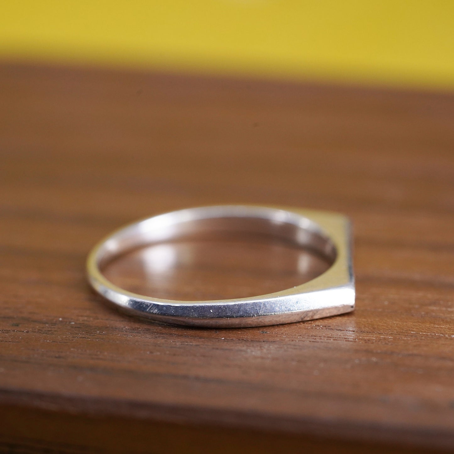 Size 7, vintage Sterling silver inspirational ring, 925 quote “boss babe” band