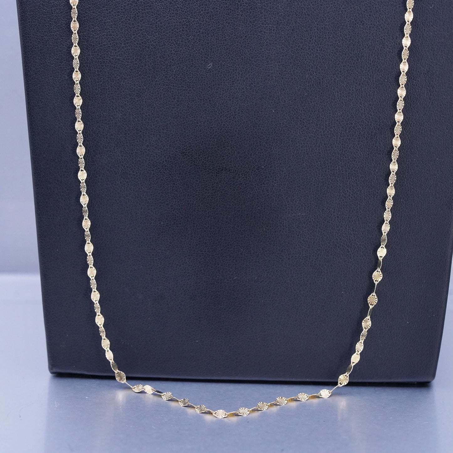 30" Italian Danecraft vermeil gold over Sterling 925 silver snowflake necklace
