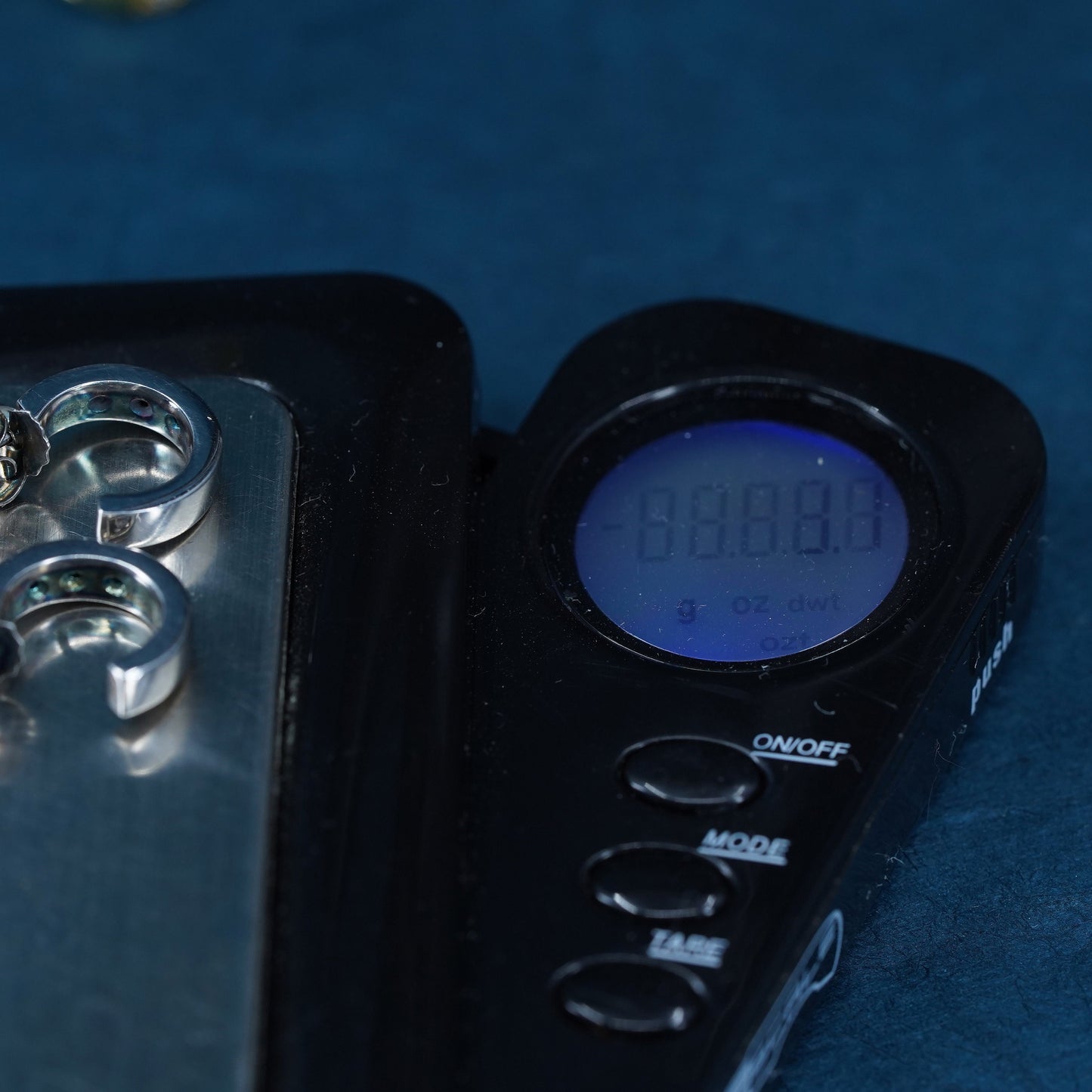 0.5”, Vintage Sterling silver earrings, 925 huggie studs with diamond inlay