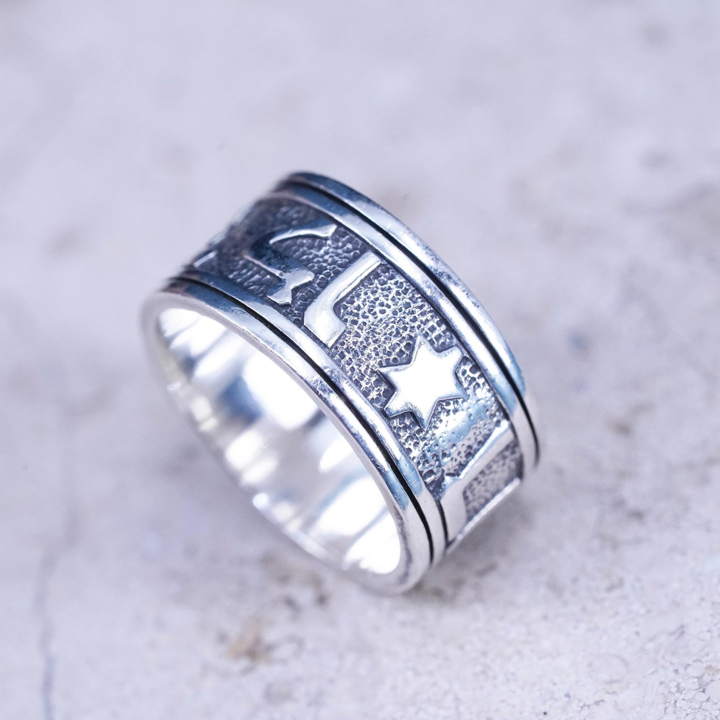 Size 6, James Avery ring Hebrew wedding Song of Solomon Star of David Jewish