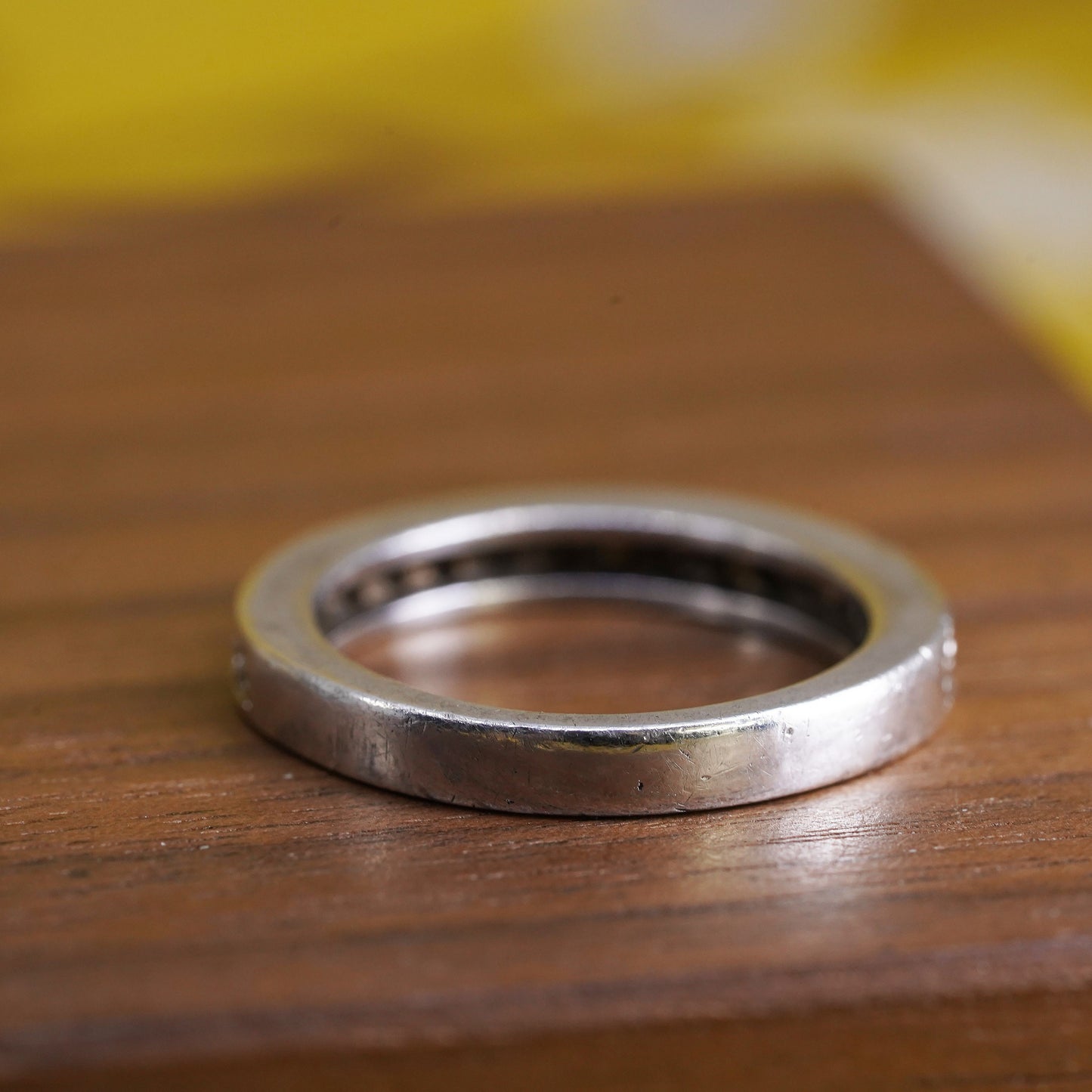 size 5, vintage Sterling silver handmade ring, 925 entwined band