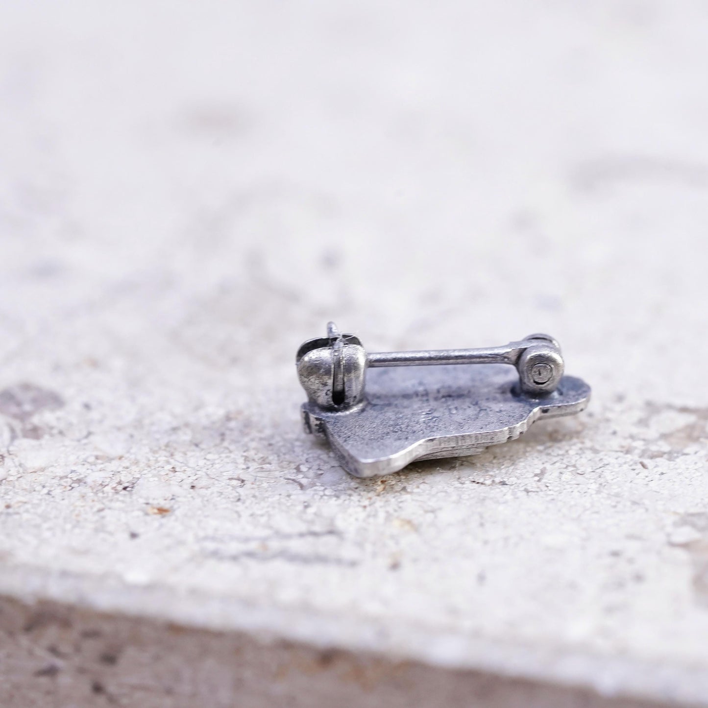Vintage Sterling 925 Silver Michigan bell lapel pin