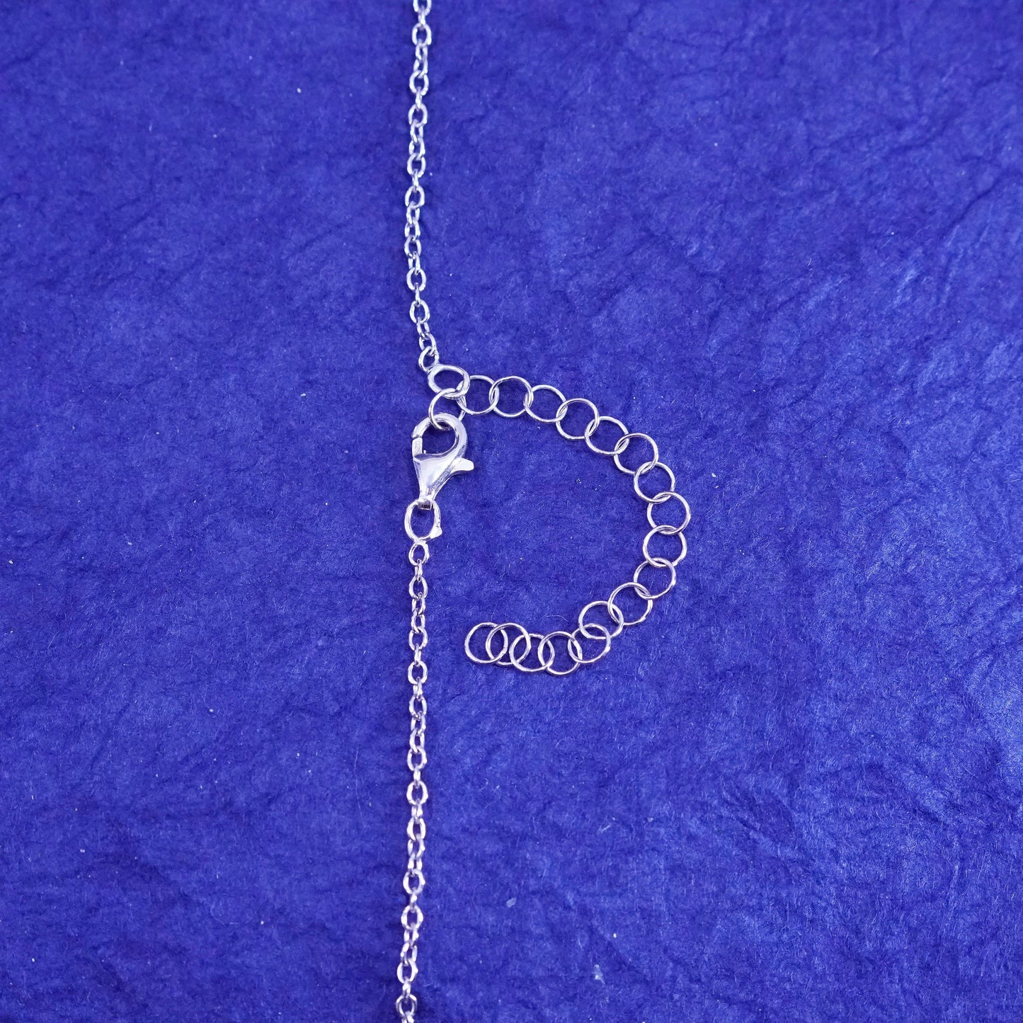 18+2”, 1mm, vintage Sterling silver necklace, 925 circle chain