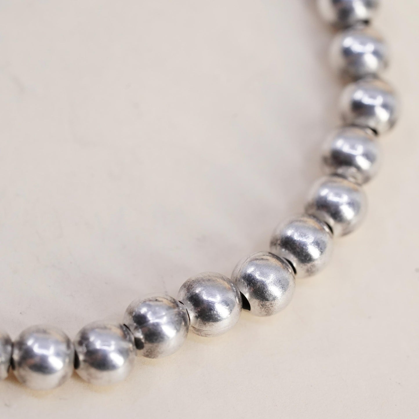 7”, Silpada 925 Sterling Silver Ball Bead Toggle Bracelet toggle closure, B0059
