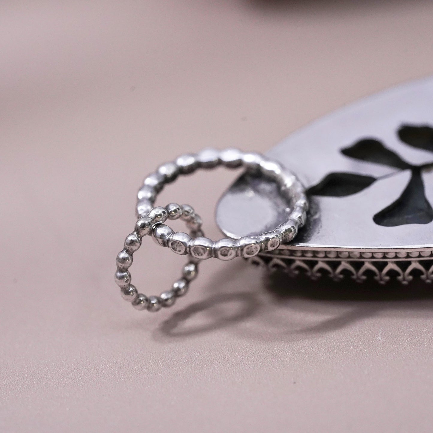 Vintage Sterling silver handmade pendant, 925 teardrop with labradorite