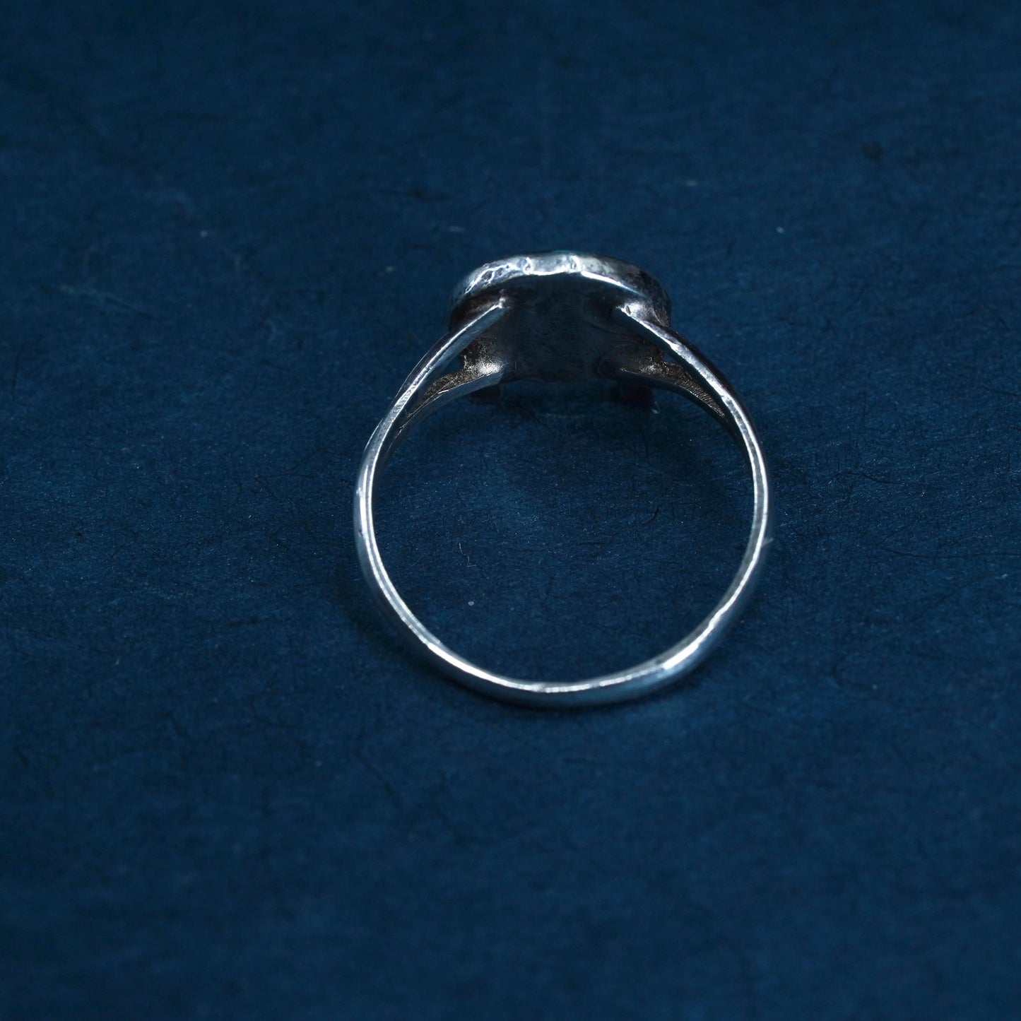 Size 7, Sterling silver ring, Native American, southwestern, 925 horseshoe band