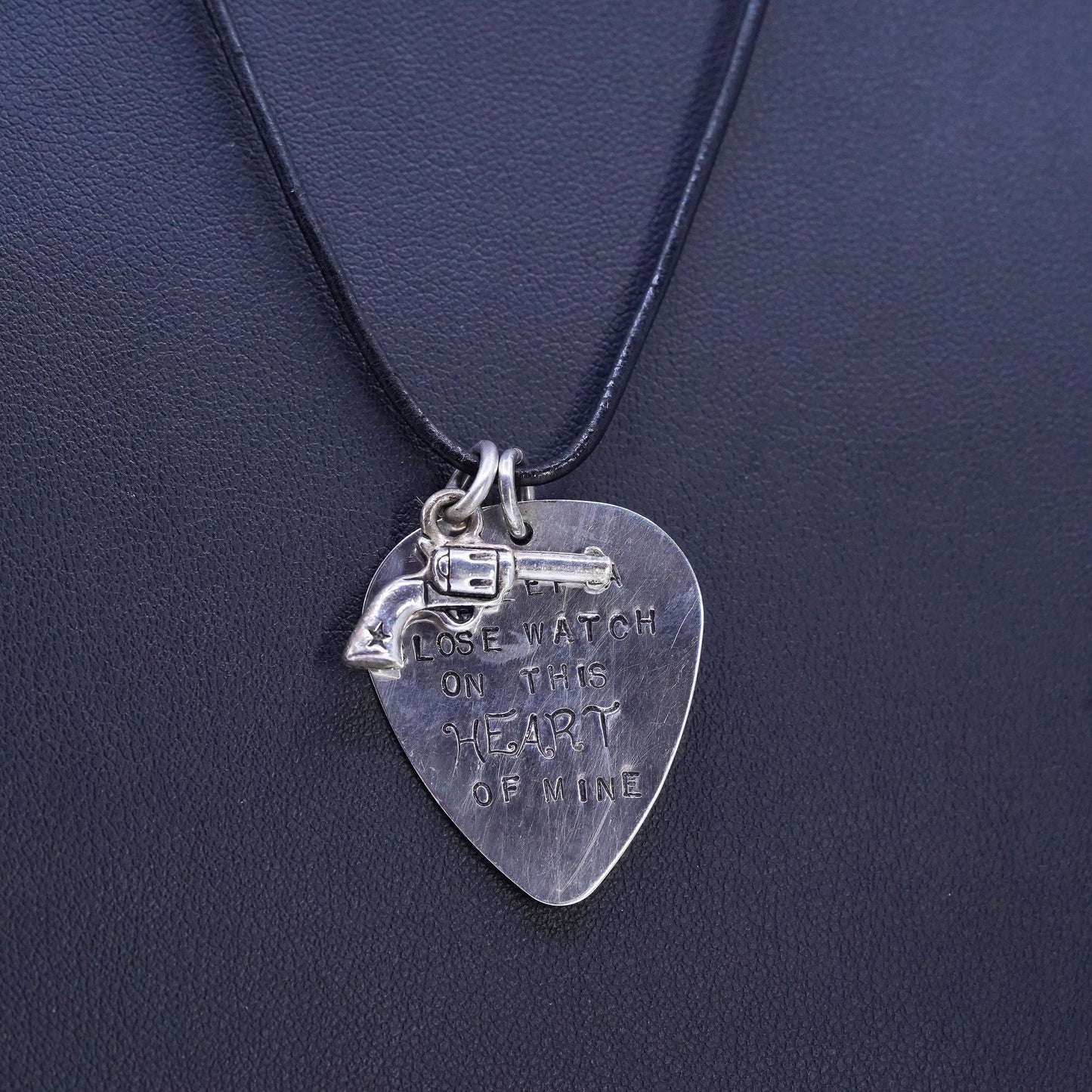 18", sterling silver necklace, 925 heat tag pendant this heart of mine
