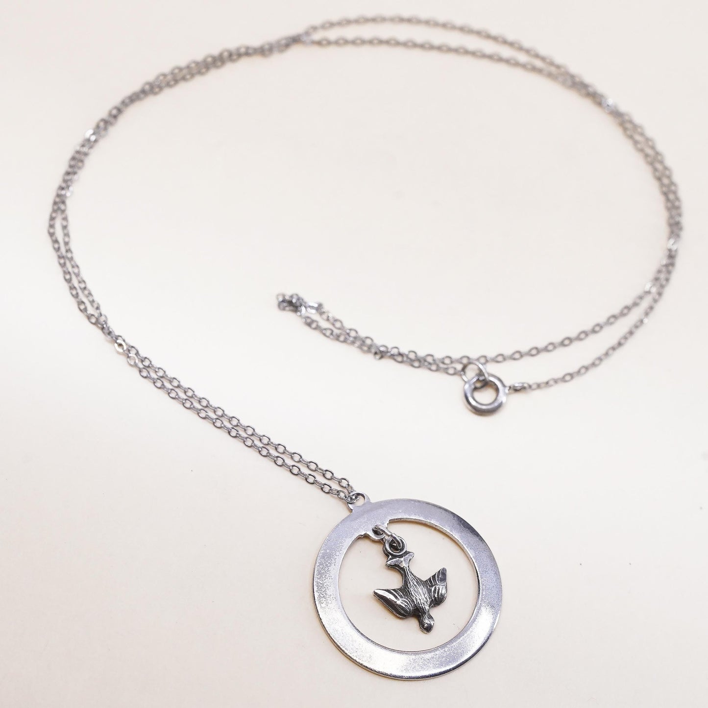 18", Sterling Silver 925 Holy Spirit Dove Necklace, Pendant, Christian Jewelry