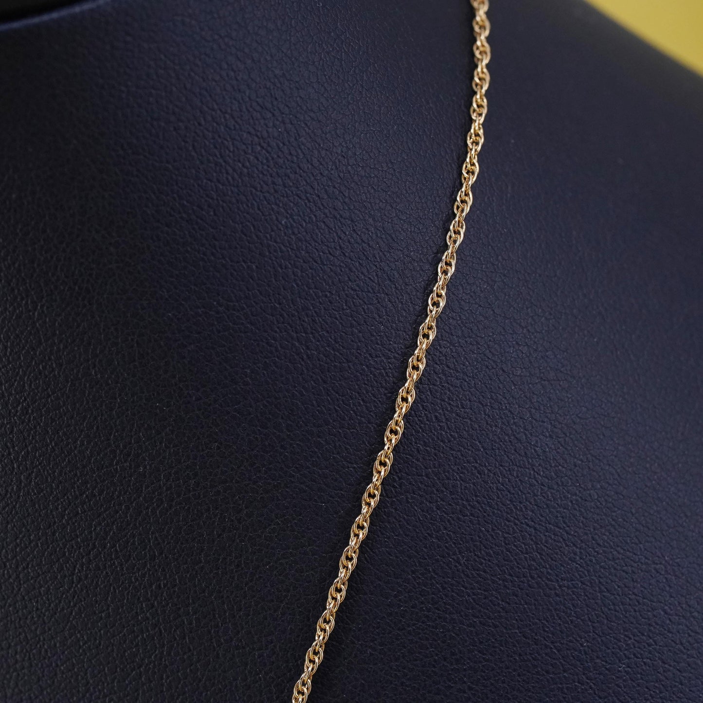 18” BGE vermeil yellow gold Sterling silver necklace, 925 Schnauzer dog pendant