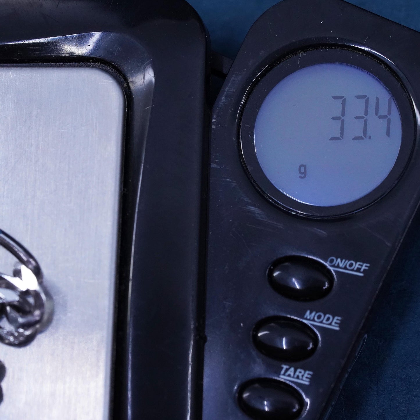 22", Italian KA 1772 Sterling silver necklace, bold 925 figaro link chain