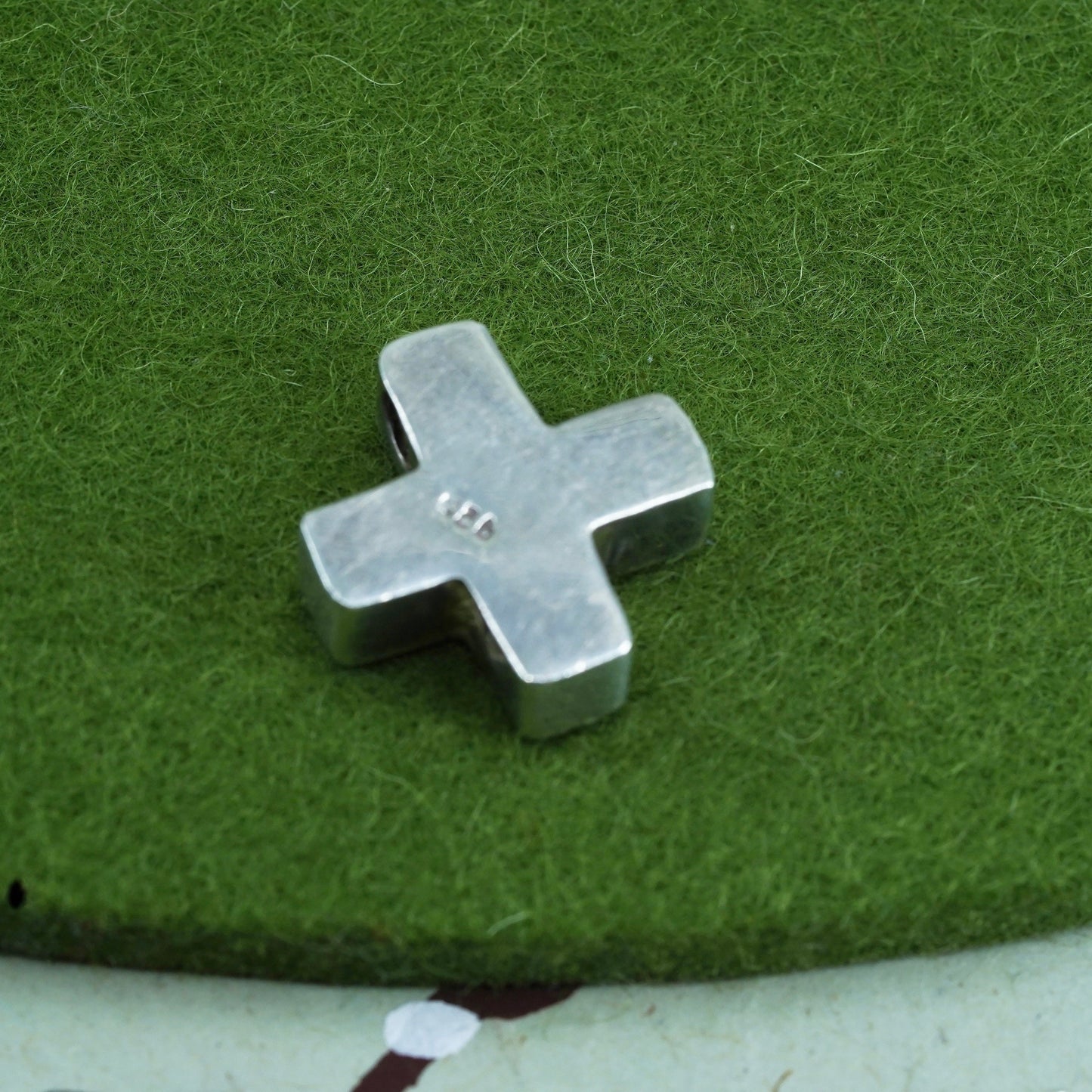 vintage sterling 925 silver handmade Ichthus Cross Pendant