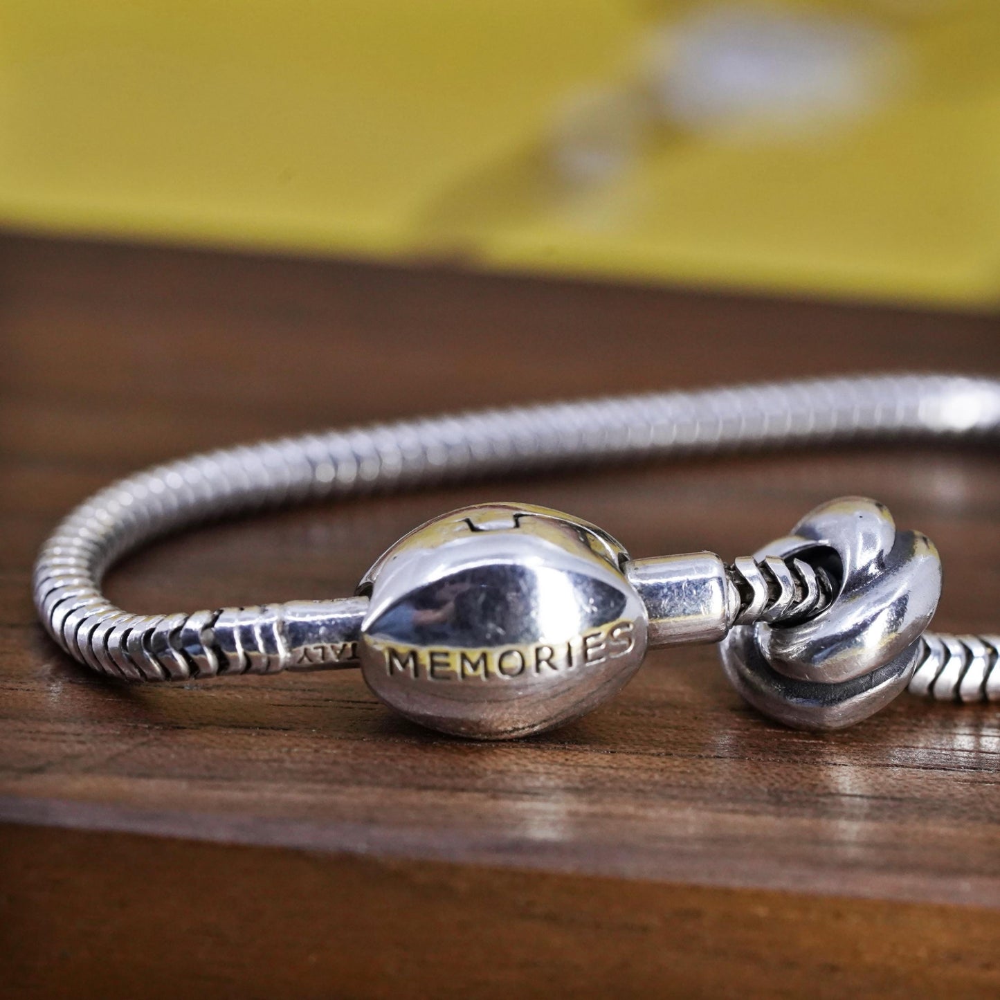 7.5" 3mm, Italian MA Michael Anthony Sterling silver snake chain, 925 bracelet
