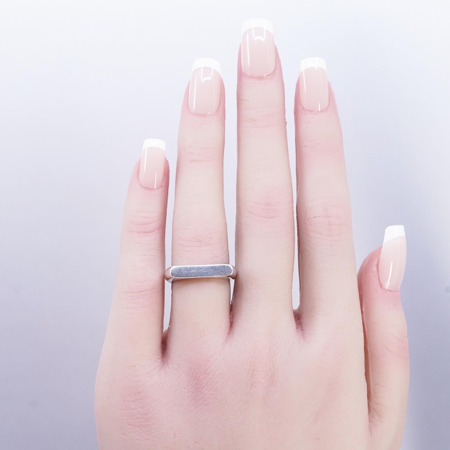 Size 6, Vintage Silpada Sterling Silver Flat R3264 BIG IDEA Band Ring 925