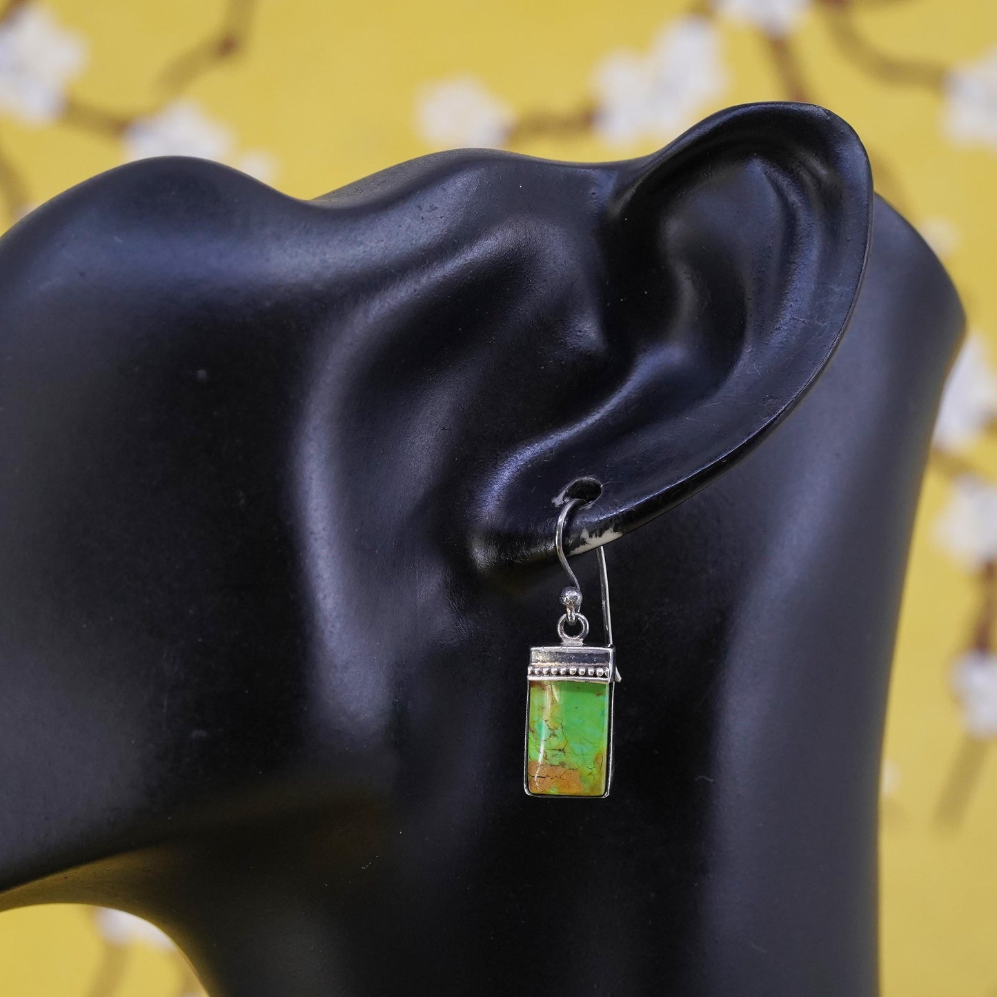Southwestern Sterling 925 silver handmade earrings with turquoise