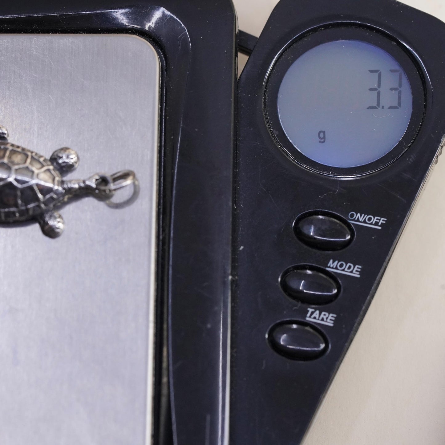 Sterling Silver Sea Turtle Pendant, 925 Ocean Turtle Jewelry, Marine Life Charm