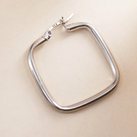 1", Vintage sterling silver single earring, fashion minimalist primitive hoop