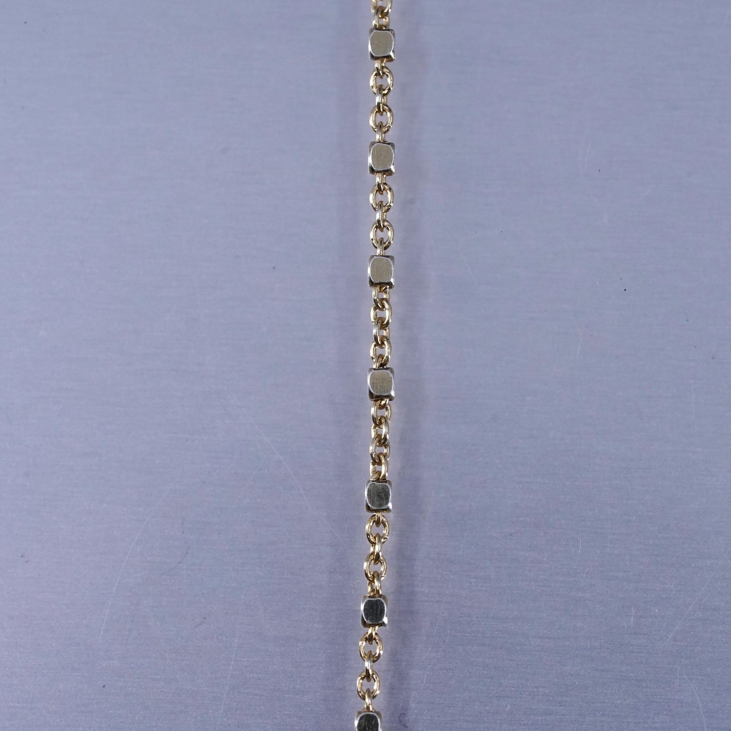 20” Italian Danecraft vermeil gold over Sterling 925 silver bead chain necklace