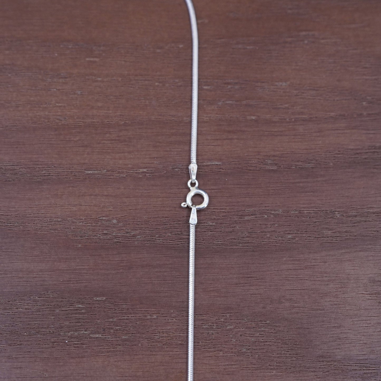 20”, 2mm, vintage Italy Sterling silver snake chain, Italy 925 necklace