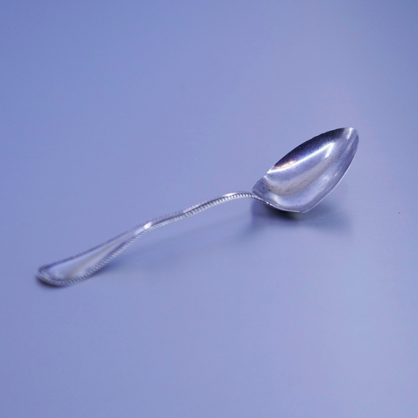 Vintage Sterling 925 silver handmade spoon, stamped Sterling