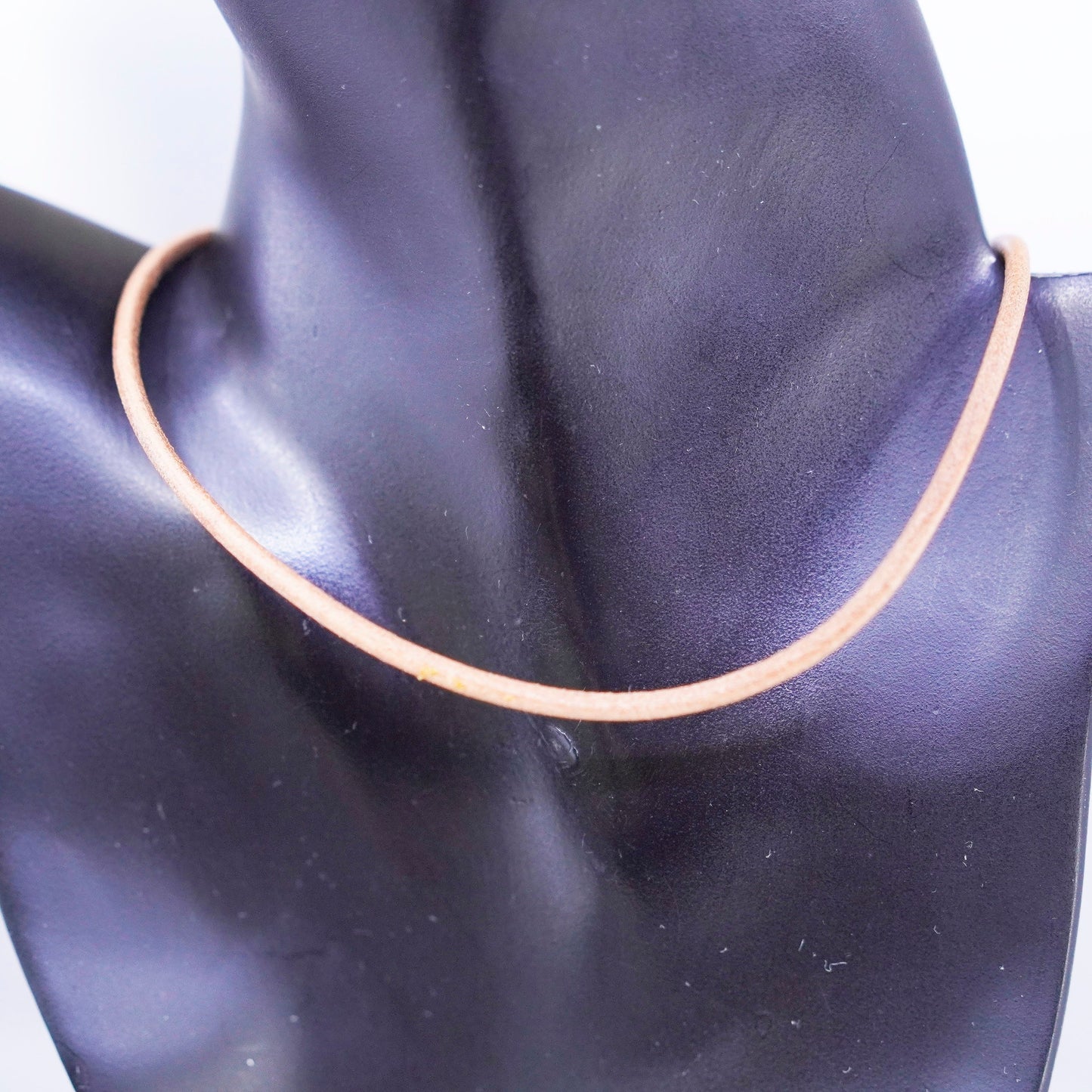 16+2”, VTG Silpada 925 Sterling Silver Handmade brown leather chain Necklace