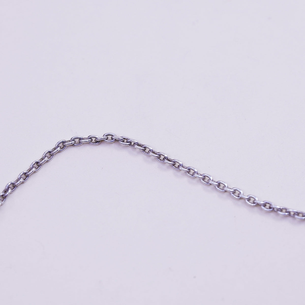 9.25”, sterling silver anklet, 925 circle link chain bracelet Irish Celtic knot