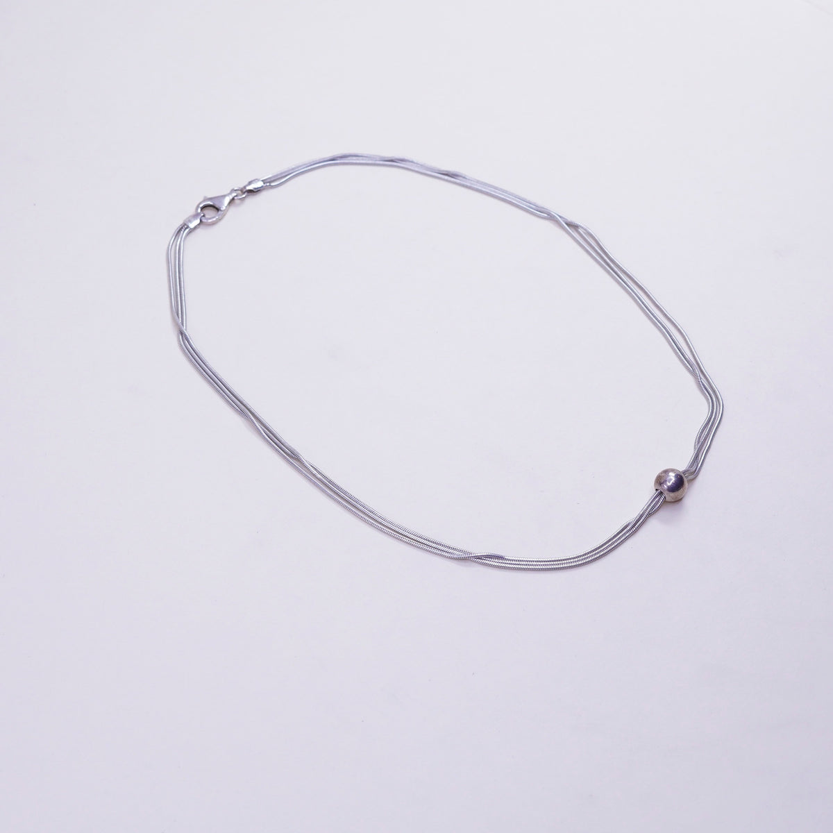 16”, Silpada Thoreau Necklace, italy Sterling 925 Silver Multi Chain Necklace