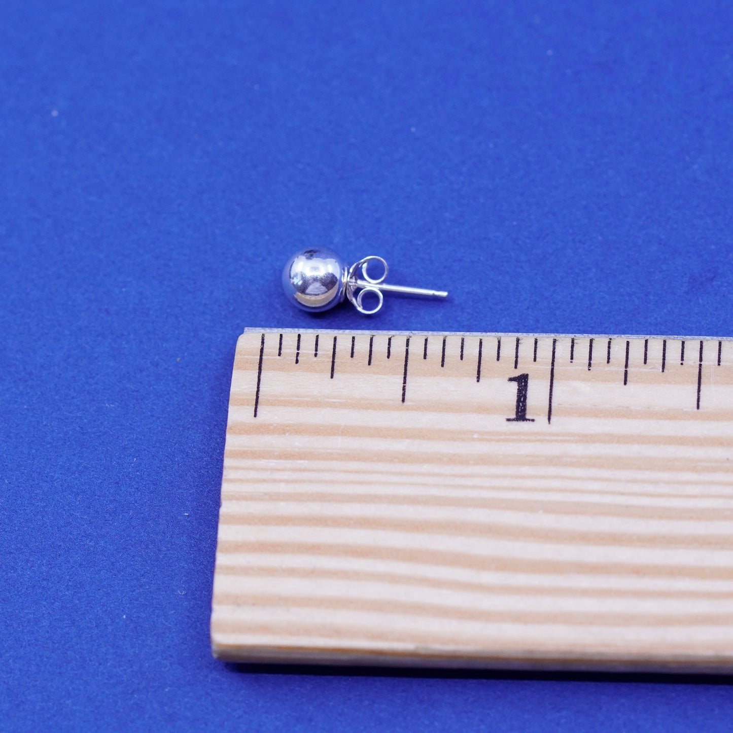 Vintage Sterling 925 silver handmade earrings, 925 studs, Stamped 925