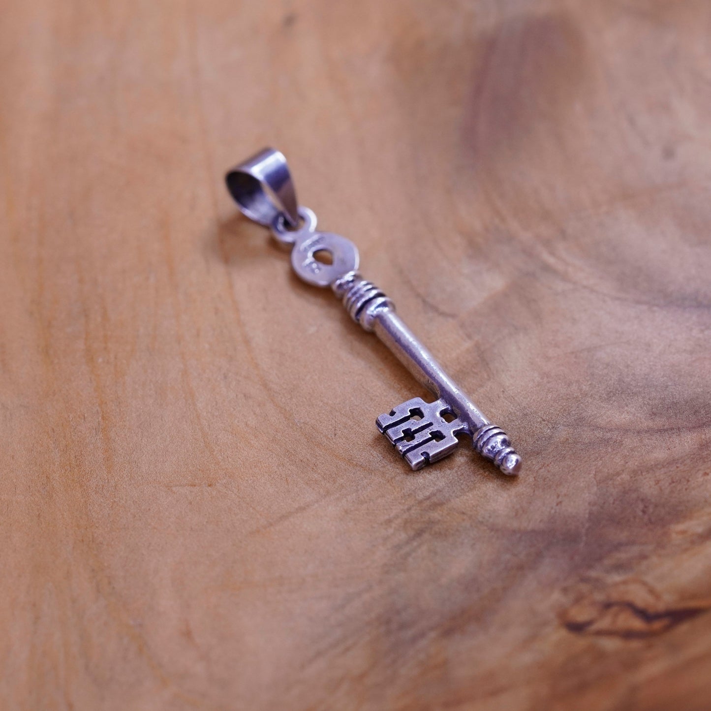 Vintage CRIS Sterling silver handmade pendant, 925 key charm