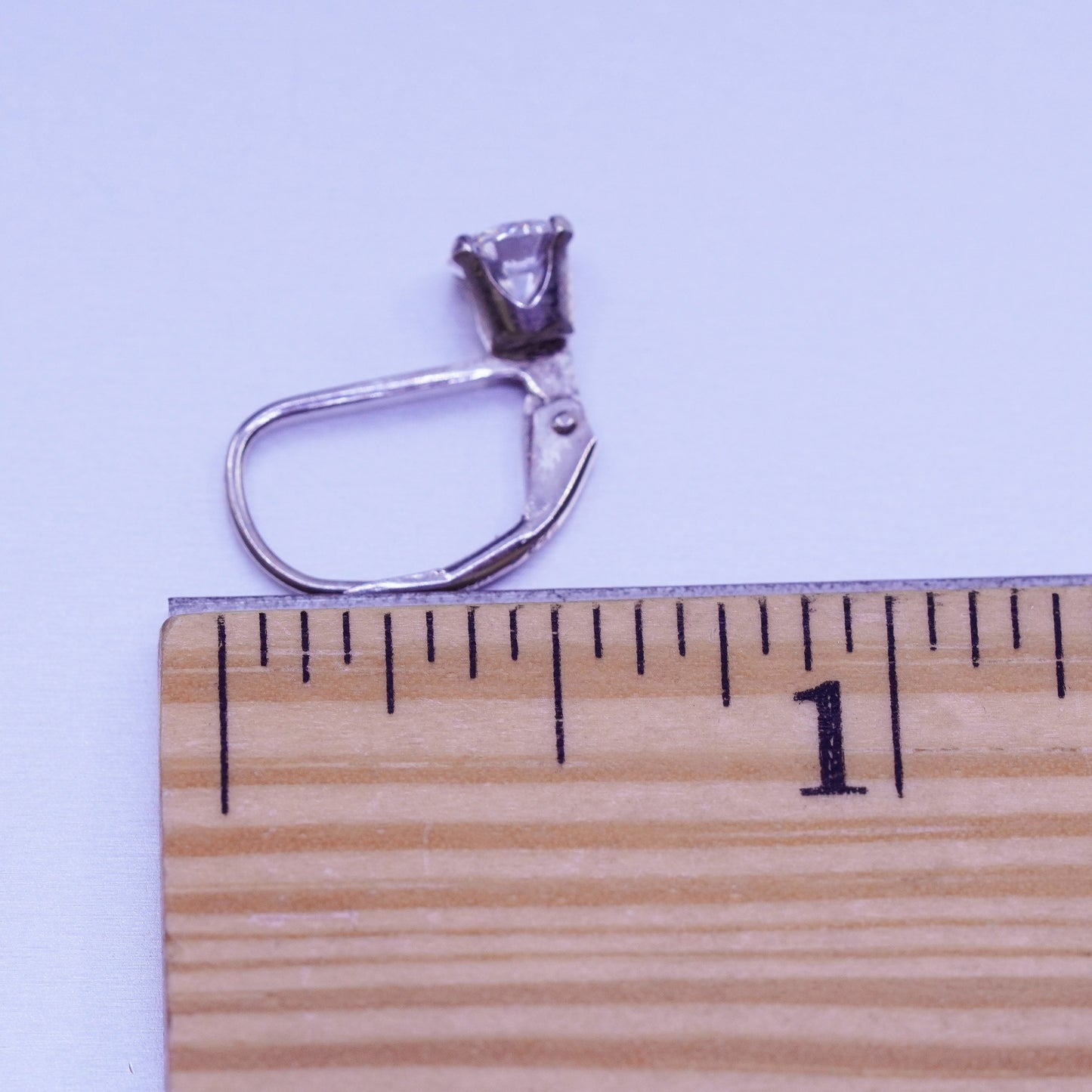 Vintage Sterling 925 silver earrings, dangle and Cz
