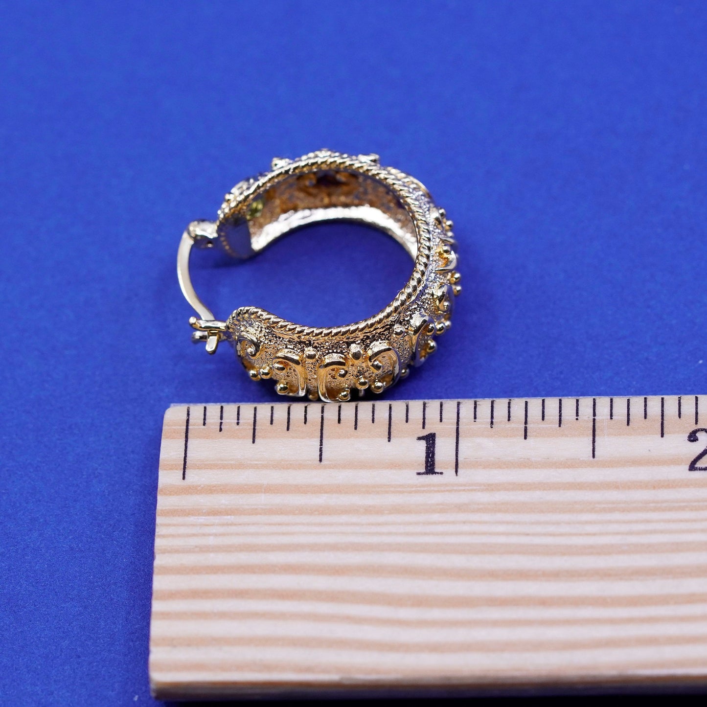 1”, vermeil 24K gold Sterling 925 silver hoop earrings, Huggie peridot amethyst
