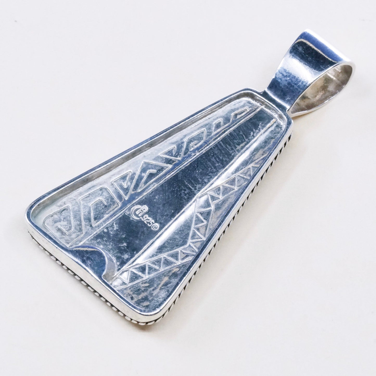 Relios Carolyn pollack pendant sterling 925 silver w/ lapis lazuli N turquoise