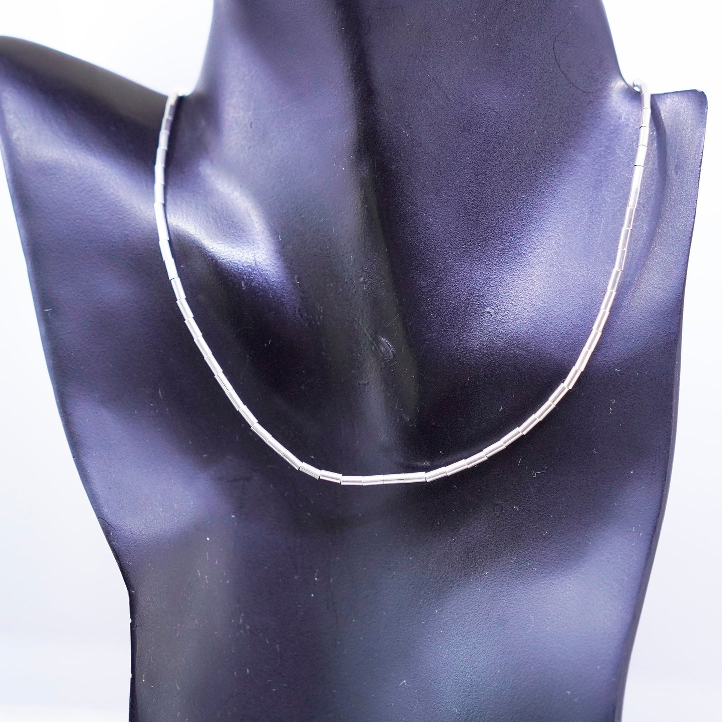 20+3”, Vintage liquid Sterling silver necklace, Native American handmade chain