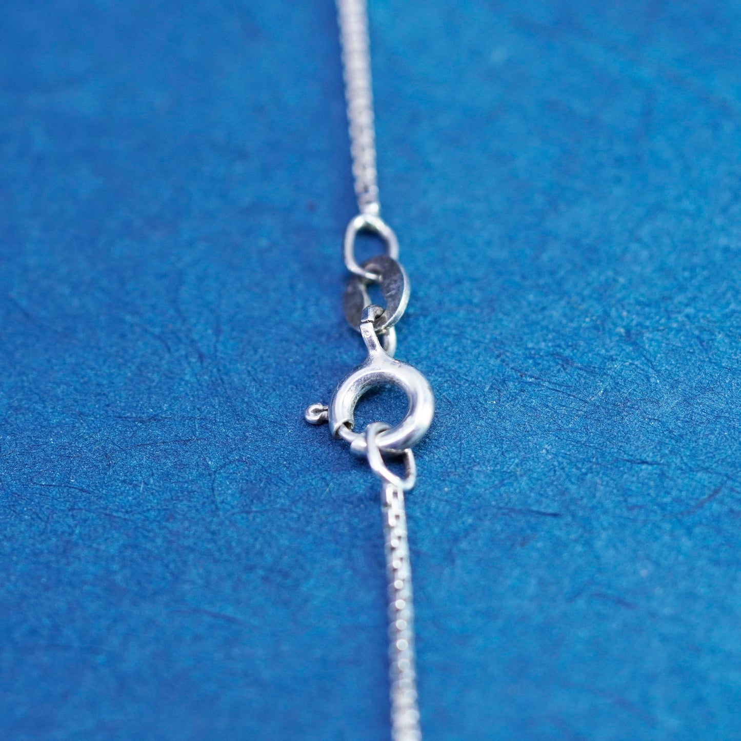 21”, 1mm, vintage Sterling silver necklace, 925 box chain
