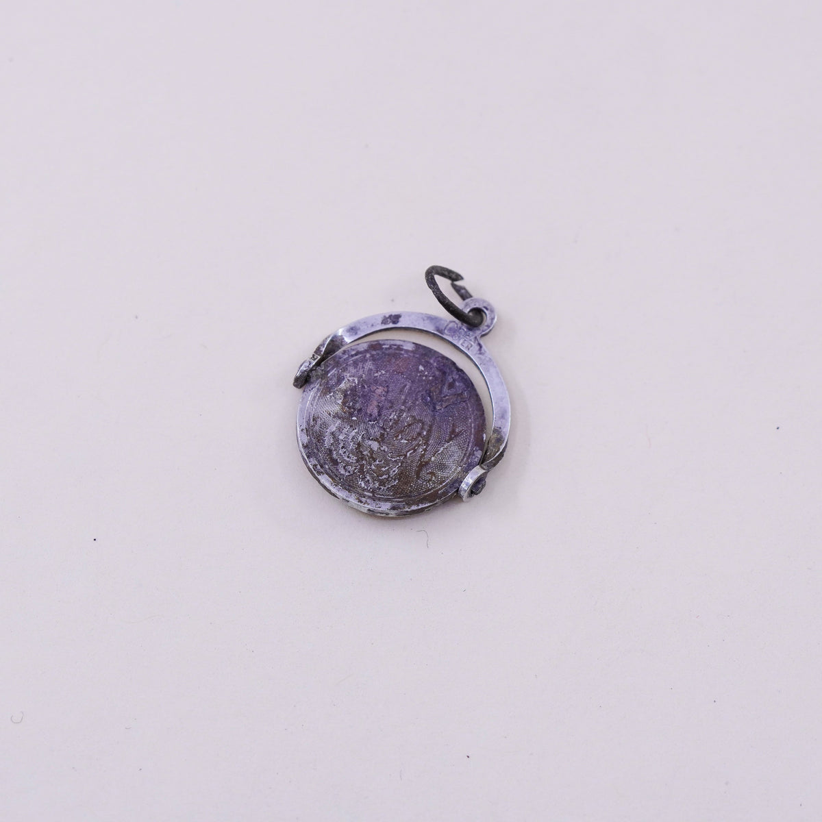 Vintage sterling silver handmade pendant, 925 charm swordfish