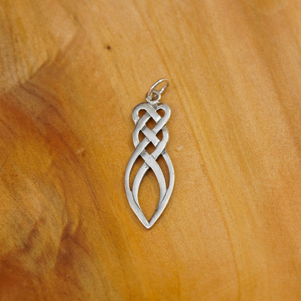 Vintage Sterling silver handmade pendant, 925 irish Celtic knot