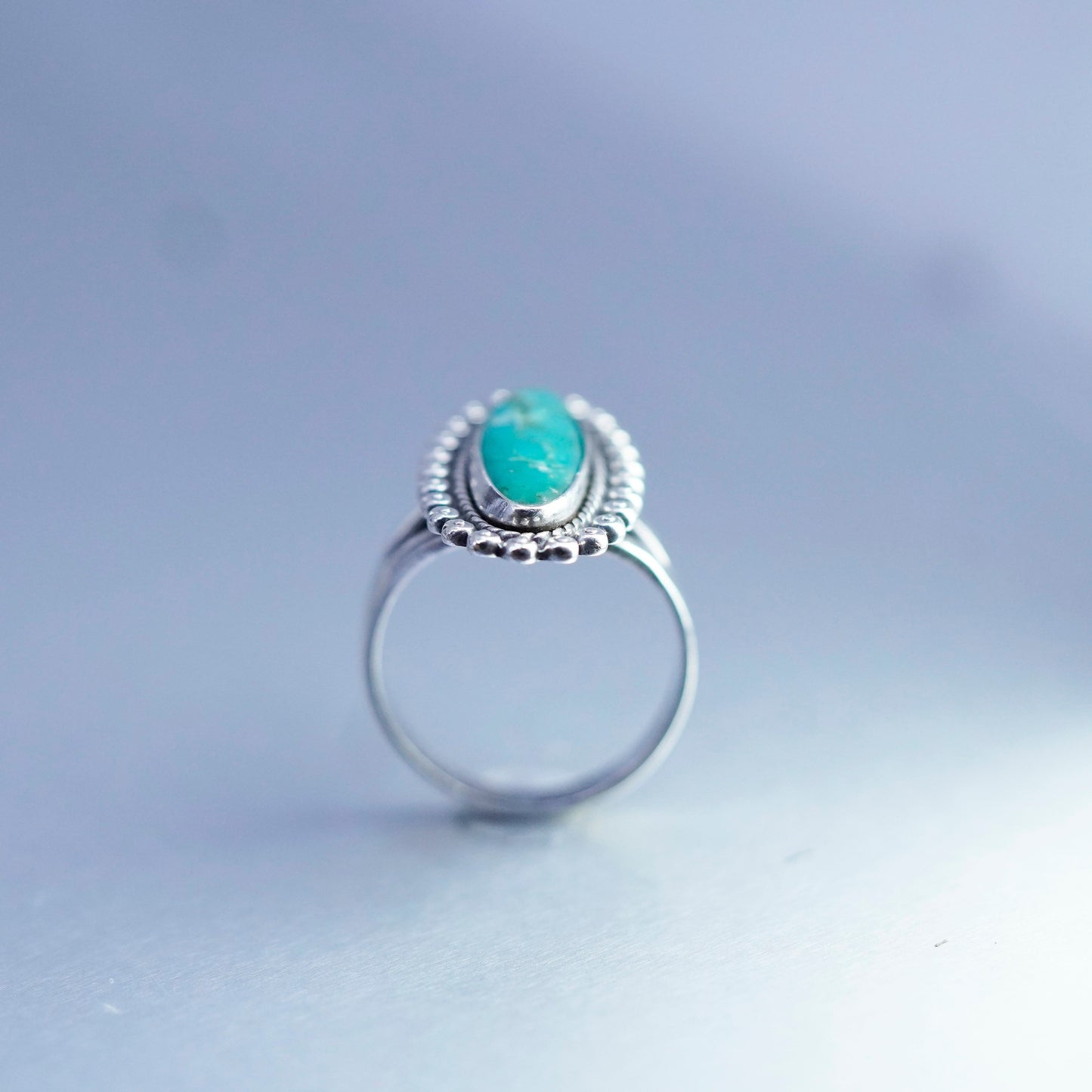 Size 7, Native American navajo Bell trading post Sterling 925 silver ring